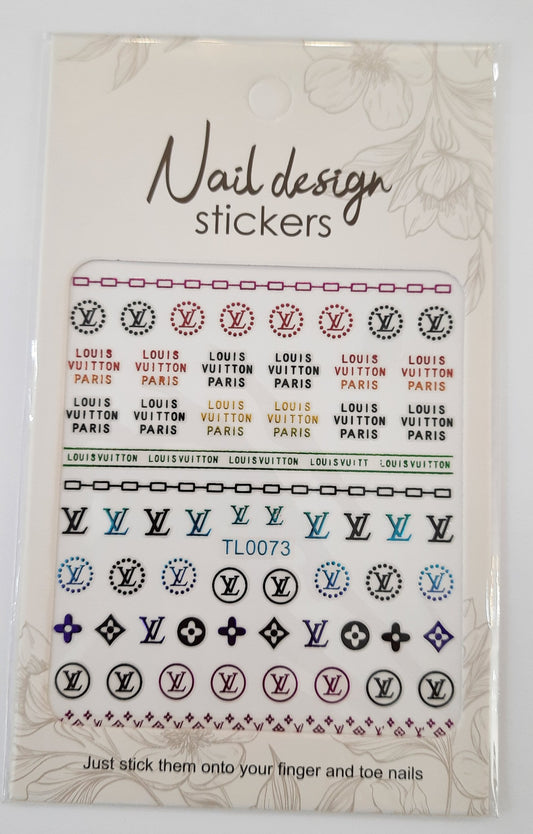 Nail design sticker BRANDS pcs