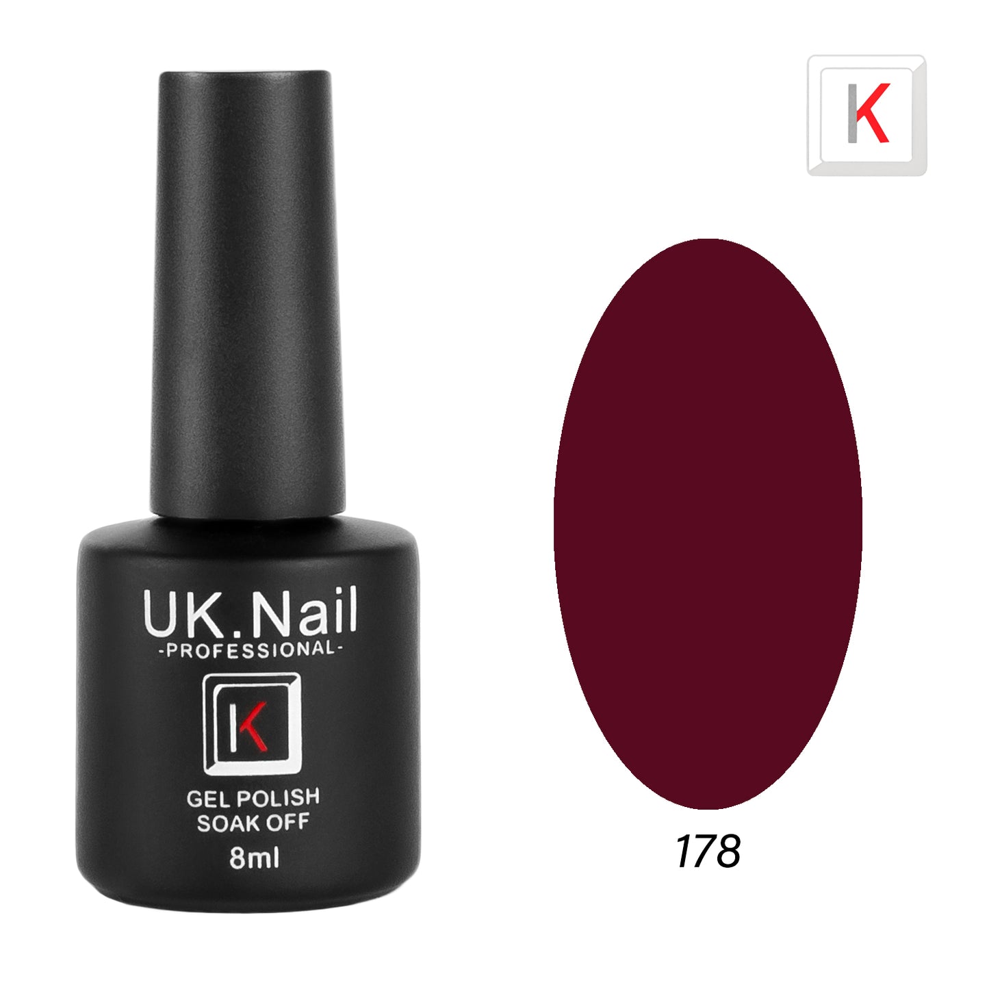 Гель-лаки  UK.Nail  8 мл, №178