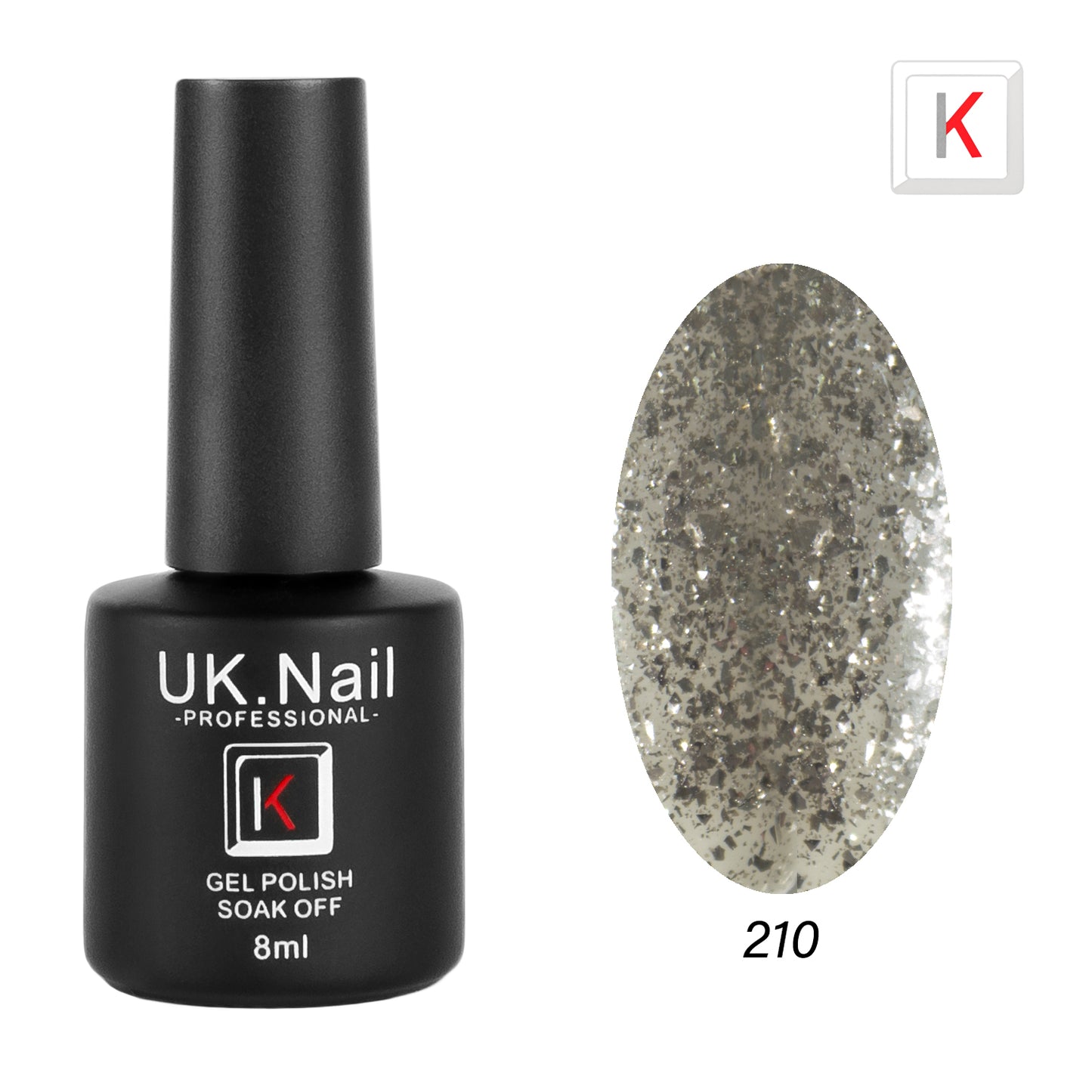 Гель-лаки  UK.Nail  8 мл, №210