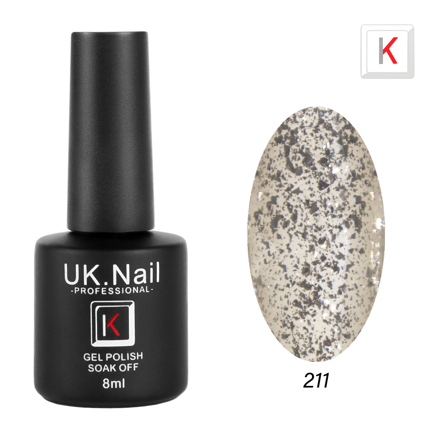 Гель-лаки  UK.Nail  8 мл, №211