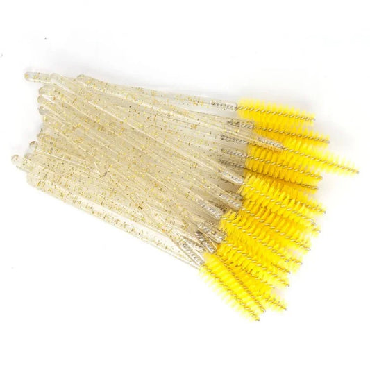 Nylon brushes for eyelash extensions.