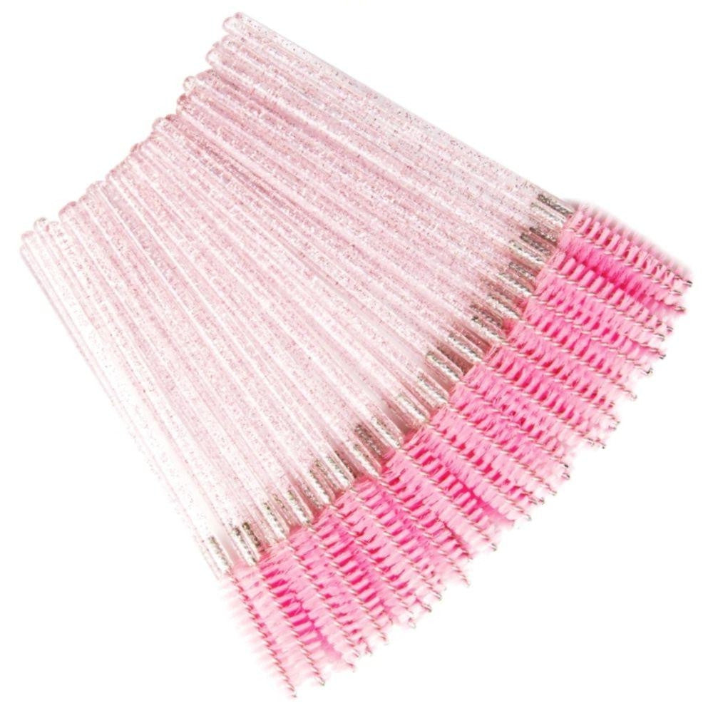 Nylon brushes for eyelash extensions.