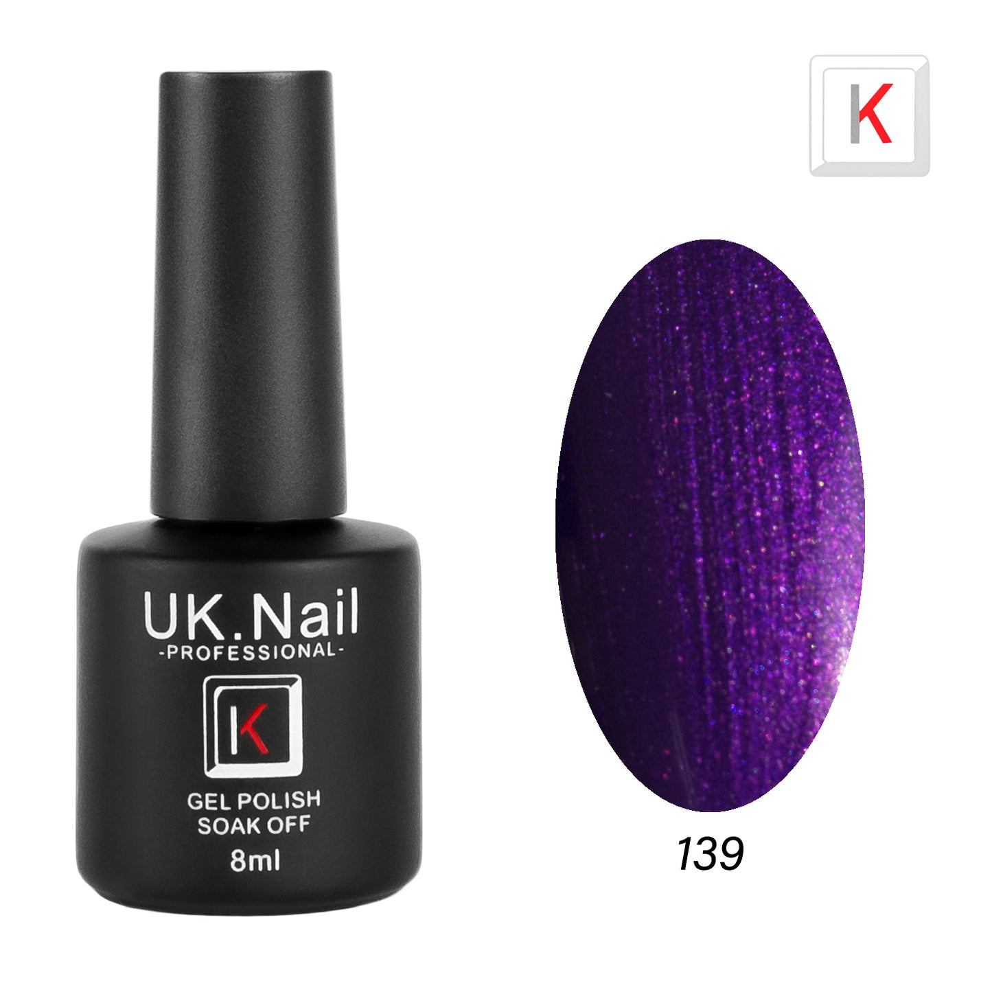 Гель-лаки  UK.Nail  8 мл, №139