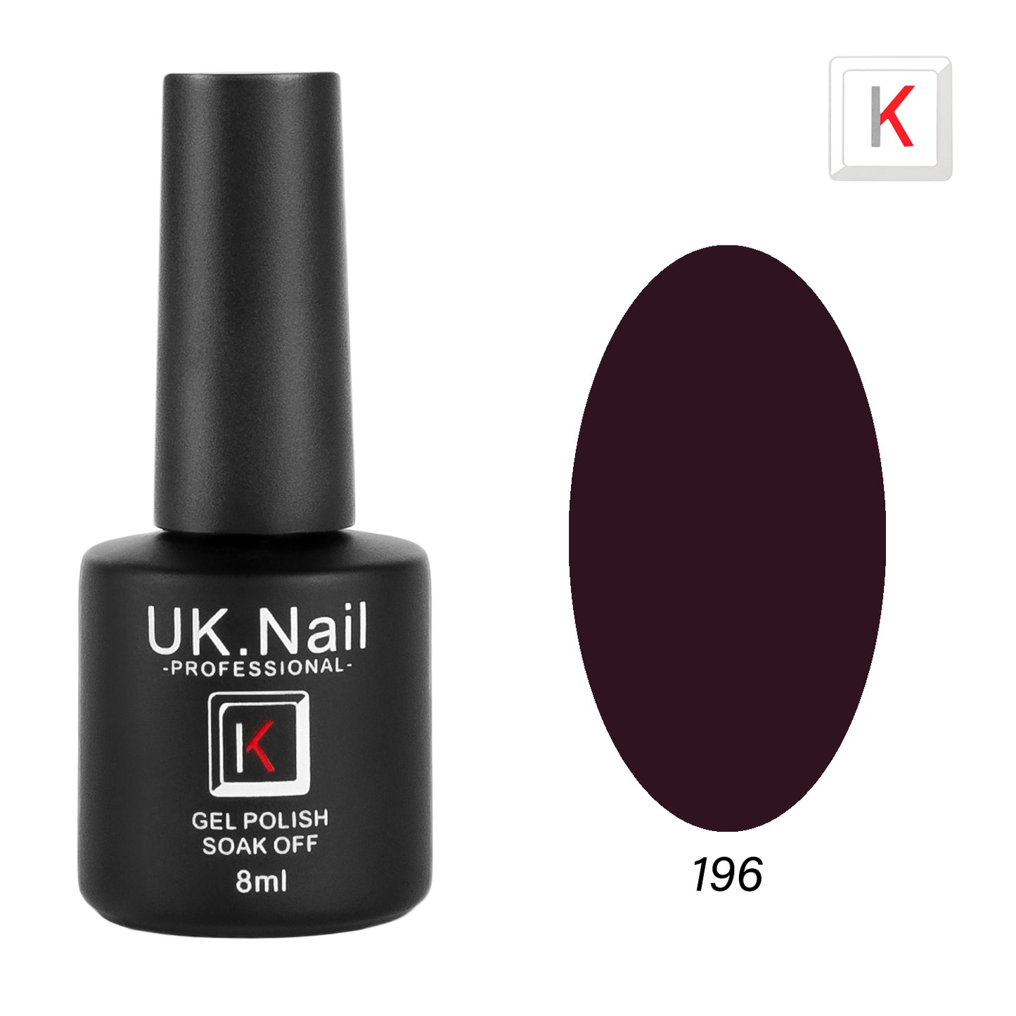 Гель-лаки  UK.Nail  8 мл, №196