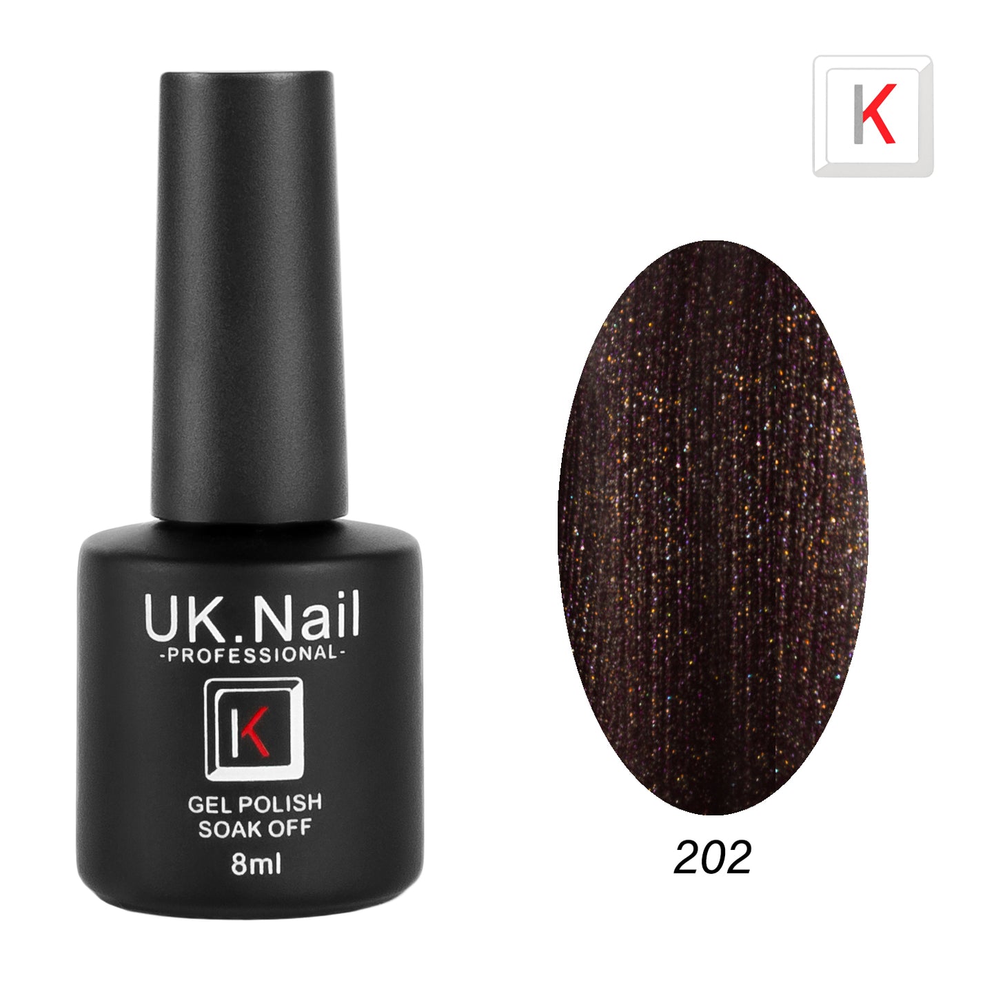 Гель-лаки  UK.Nail  8 мл, №202