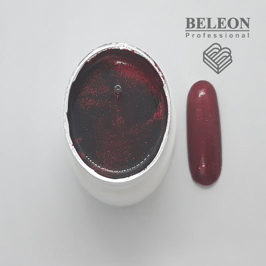 Gel-paint for nails UK.Nail No. 15 color red with sparkles 7 grams