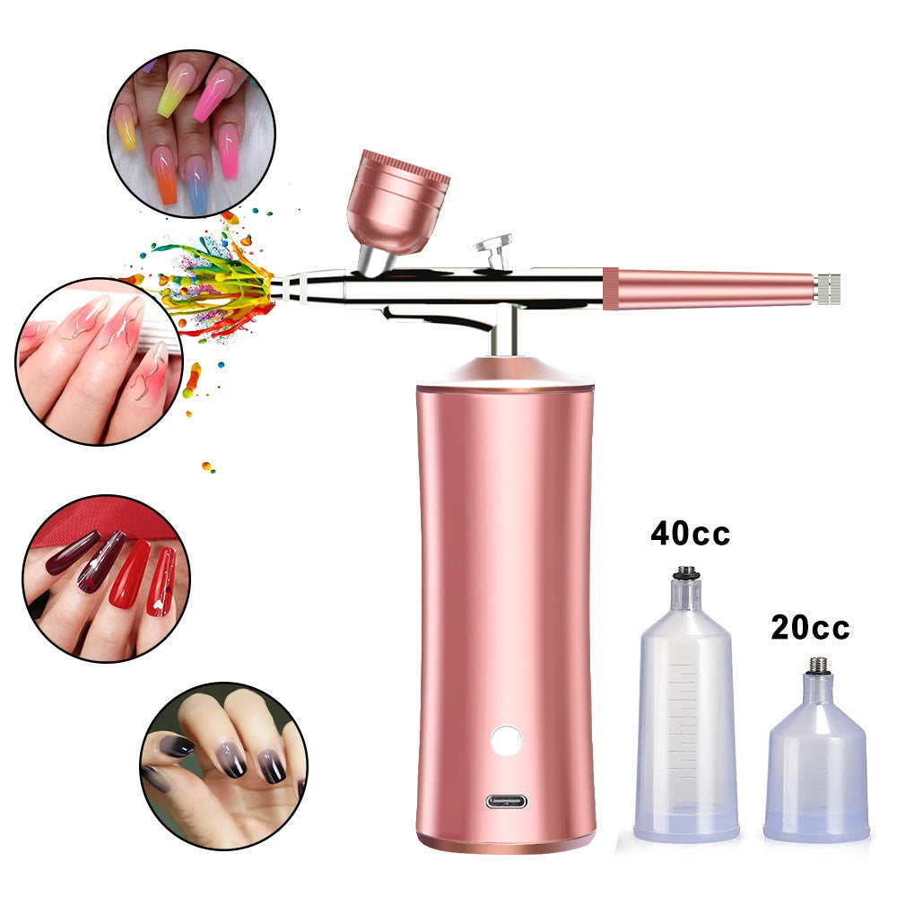 New! Battery-powered airbrush for nail painting, USB charging