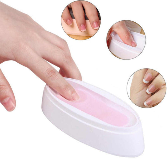 Plastic container for French manicure.