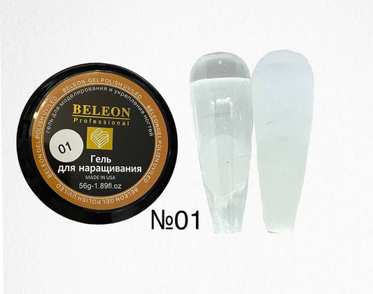 BELEON nail extension gel 56 grams transparent No. 01