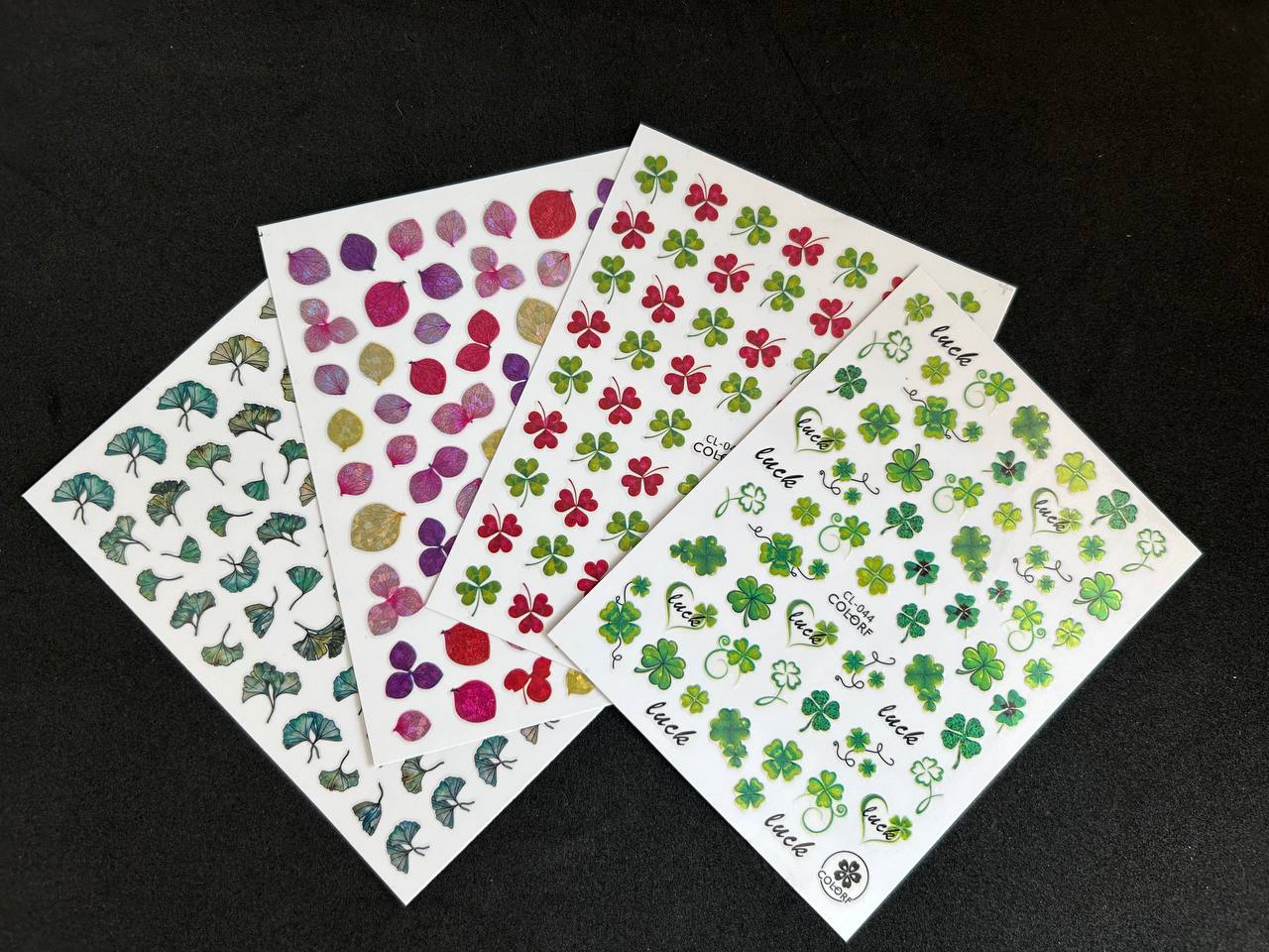 STICKERS FOR NAIL DESIGN, LEAVES 