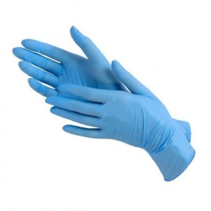 Рукавички нітрил вініл Gloves без пудри розмір L (100 шт. в упаковці)