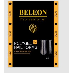 Верхні форми BELEON для нарощування нігтів - №15 Oval 120шт/уп