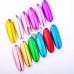 Втирання дзеркальне для дизайну нігтів, 12 кольорів в асортименті.