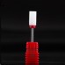 Насадка керамическая цилиндр с закруглением для снятия гель-лака(красная)