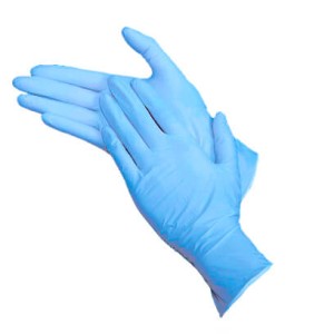 Перчатки нитрил винил Gloves  без пудры размер M ( 100 шт в упаковке)